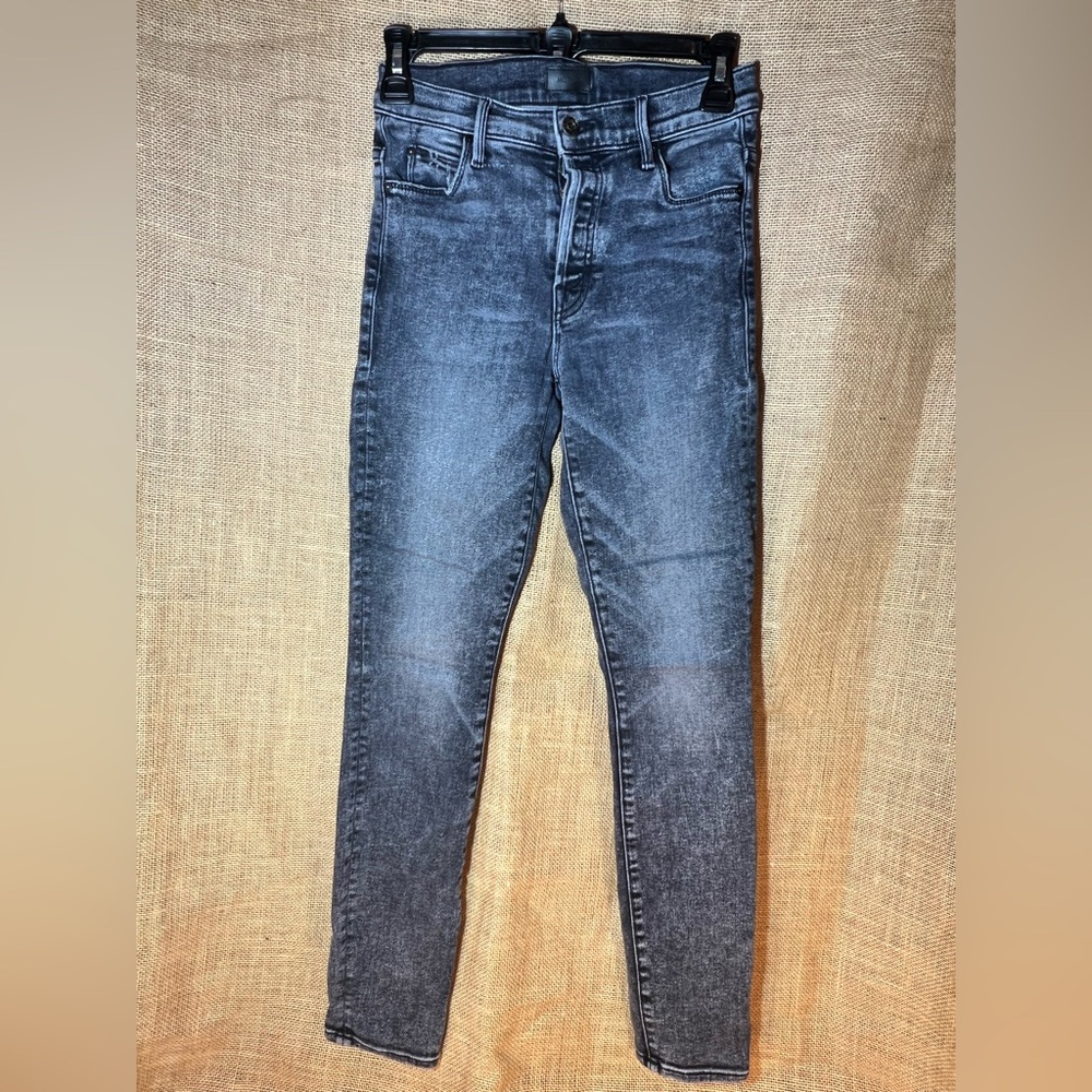 MOTHER Charcoal Denim skinny Jeans